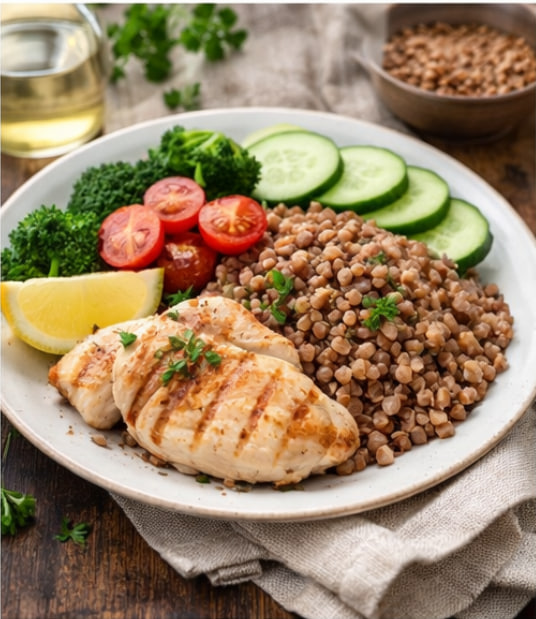 Запечённые куриные грудки — полезное питание